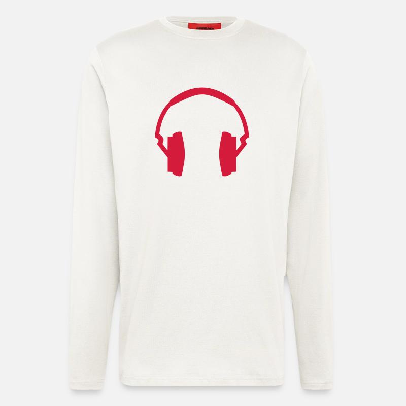 Kopfhörer - Langarmshirt - made by SPREAD  - OFF WHITE