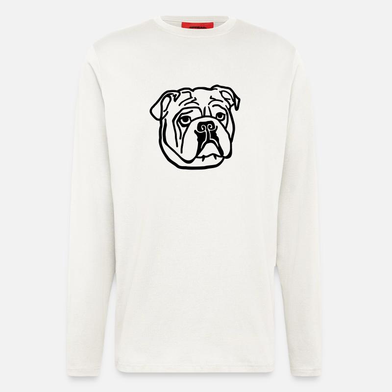 Bulldogge - Langarmshirt - made by SPREAD  - OFF WHITE