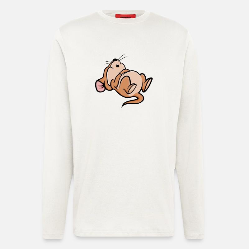 Schlafen Maus - Langarmshirt - made by SPREAD  - OFF WHITE