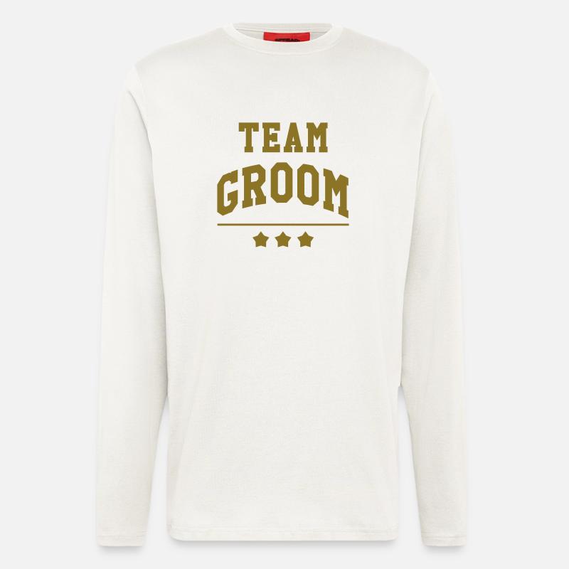 Team Groom - Wedding - Langarmshirt - made by SPREAD  - OFF WHITE