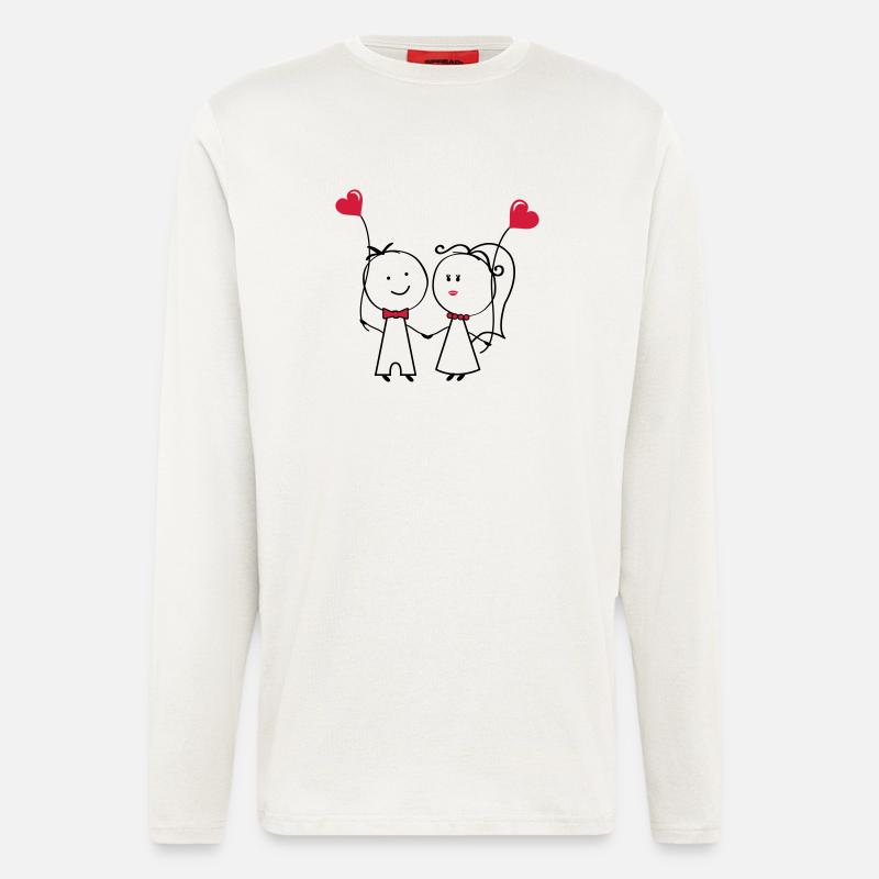 ehepaar_1 - Langarmshirt - made by SPREAD  - OFF WHITE