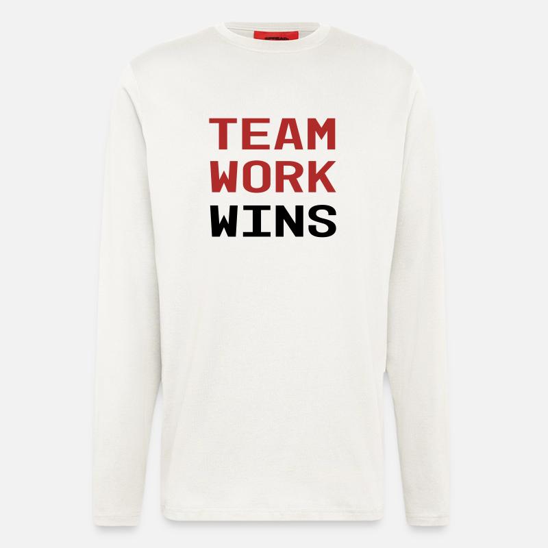 Teamwork - Langarmshirt - made by SPREAD  - OFF WHITE