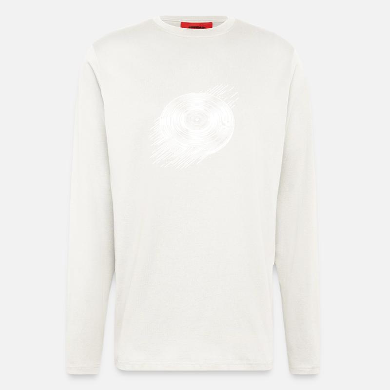 LP Vinyl - Langarmshirt - made by SPREAD  - OFF WHITE