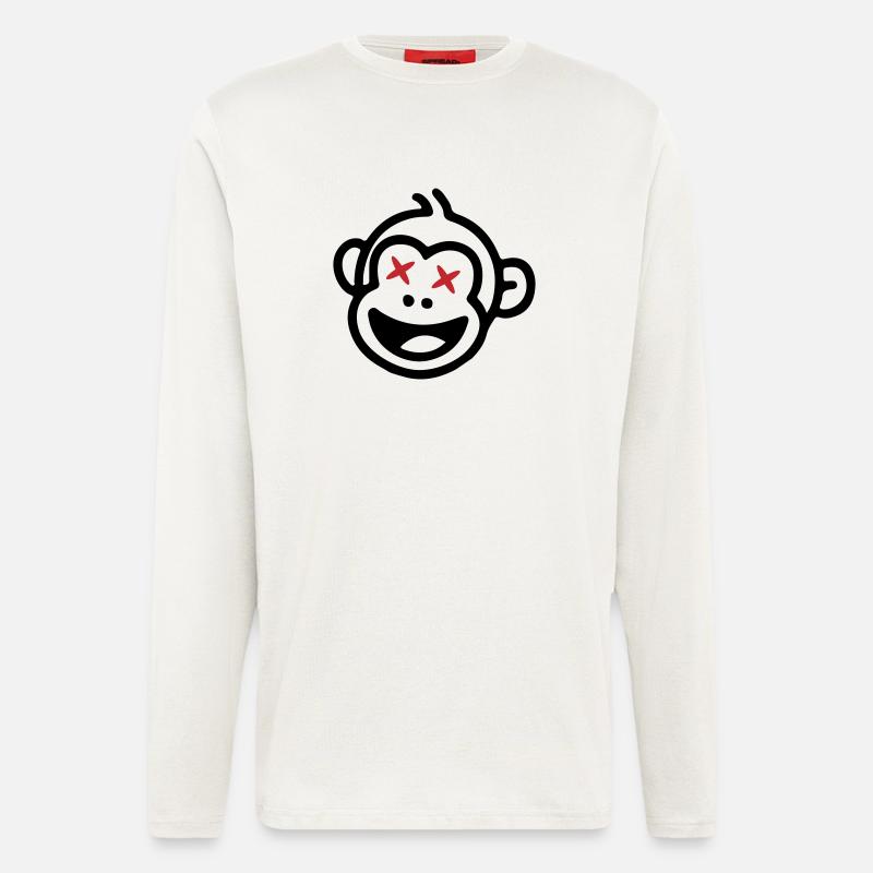 Affe Lustig - Langarmshirt - made by SPREAD  - OFF WHITE