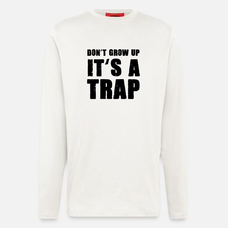 dont grow up - Langarmshirt - made by SPREAD - OFF WHITE