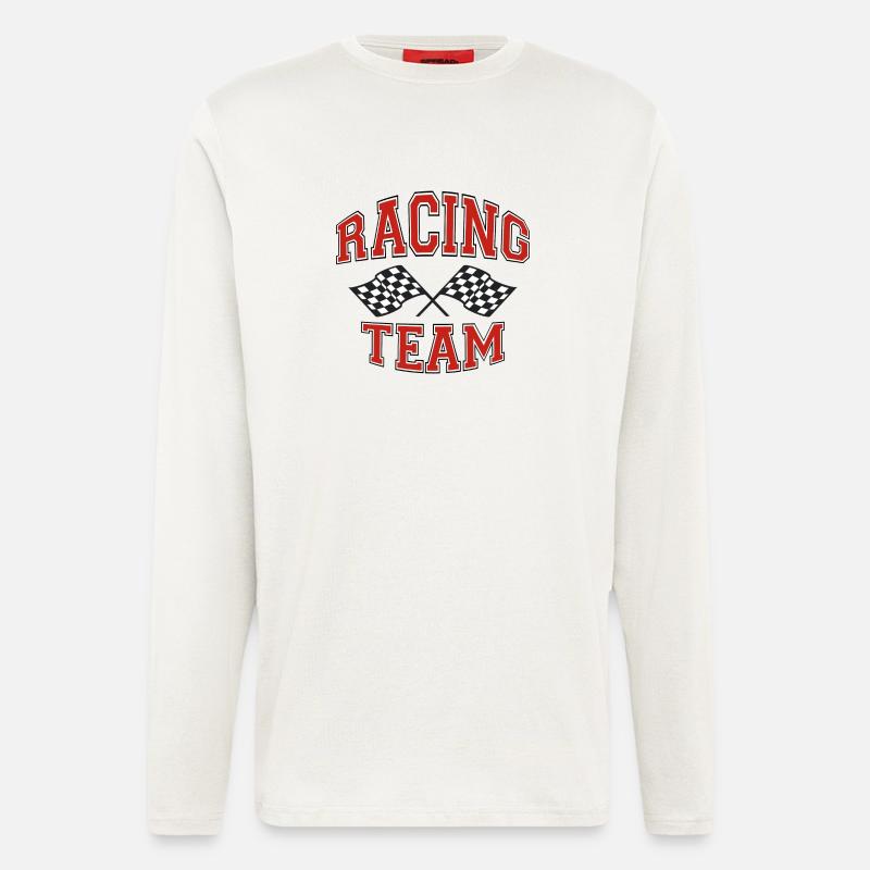 racing team - Langarmshirt - made by SPREAD  - OFF WHITE