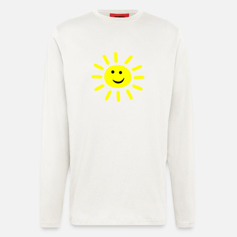 Smiley Summer Sun - Longsleeve - made by SPREAD  - OFF WHITE