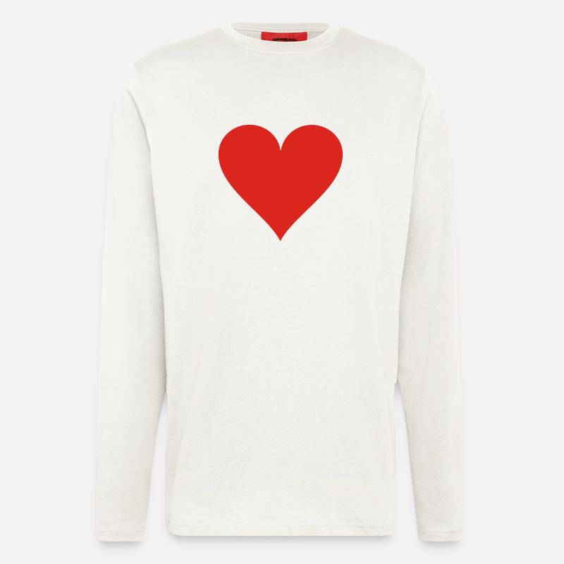 Herz - Langarmshirt - made by SPREAD  - OFF WHITE