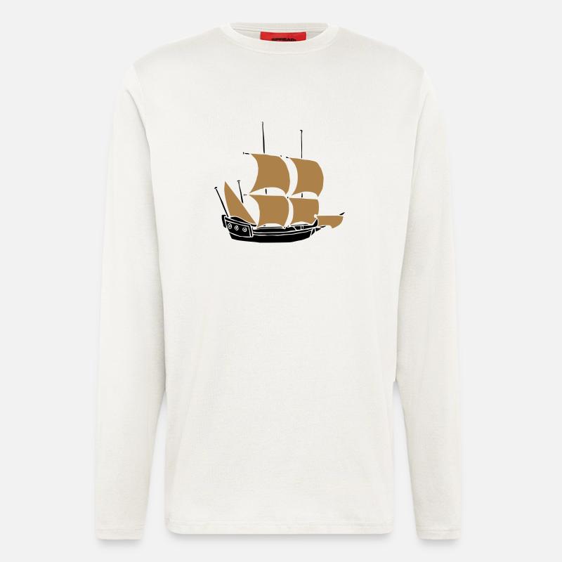 ship - Langarmshirt - made by SPREAD  - OFF WHITE
