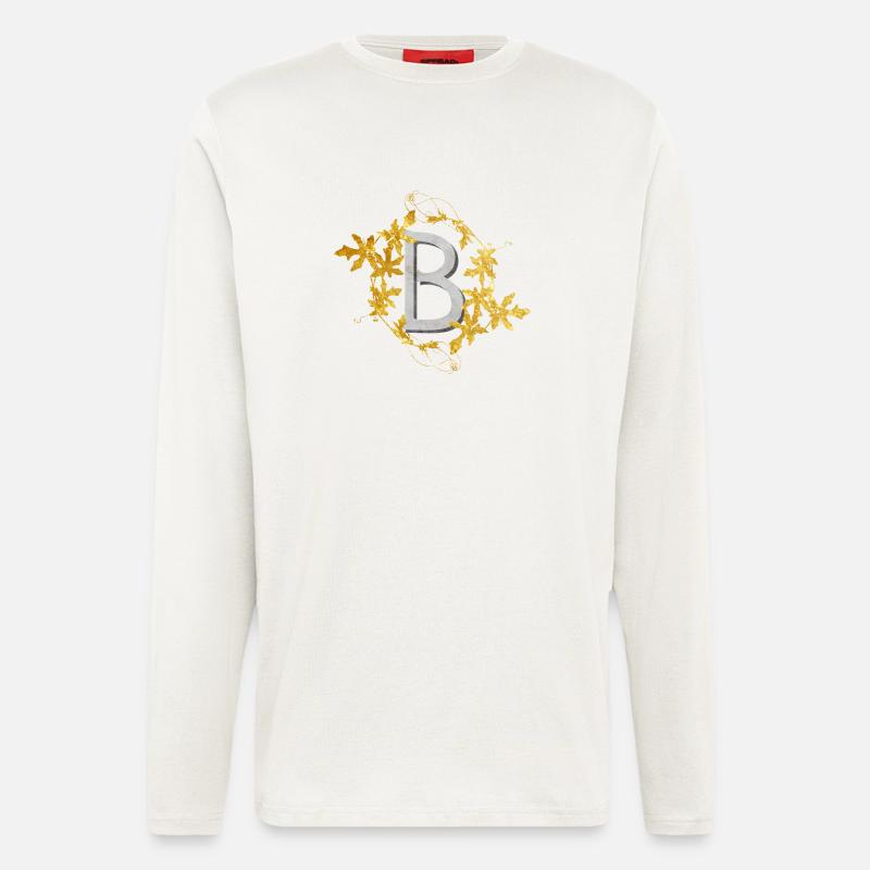 monogram-B - Longsleeve - made by SPREAD  - OFF WHITE