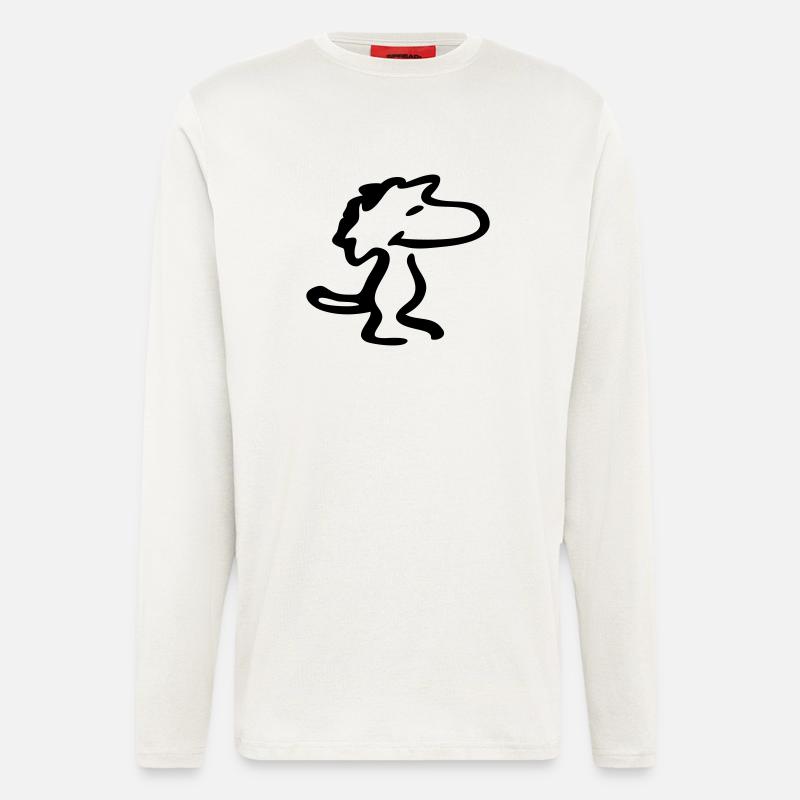 Hund Wuffi - Langarmshirt - made by SPREAD  - OFF WHITE
