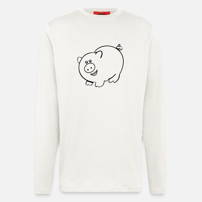 Schwein - Langarmshirt - made by SPREAD - OFF WHITE