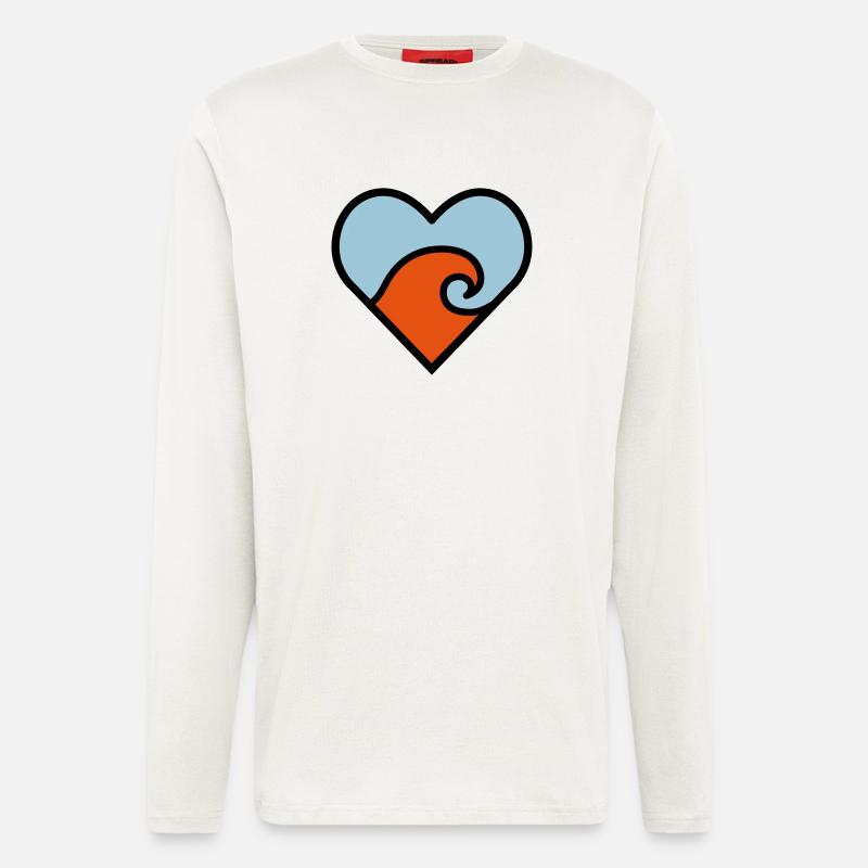 Wave Love - Langarmshirt - made by SPREAD  - OFF WHITE
