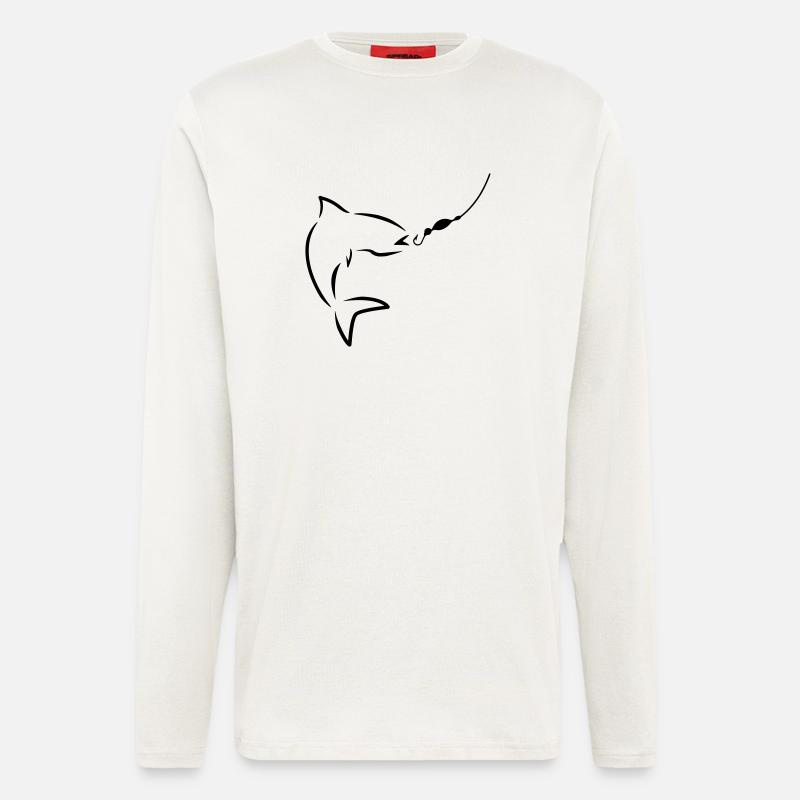 Fishing - Langarmshirt - made by SPREAD  - OFF WHITE