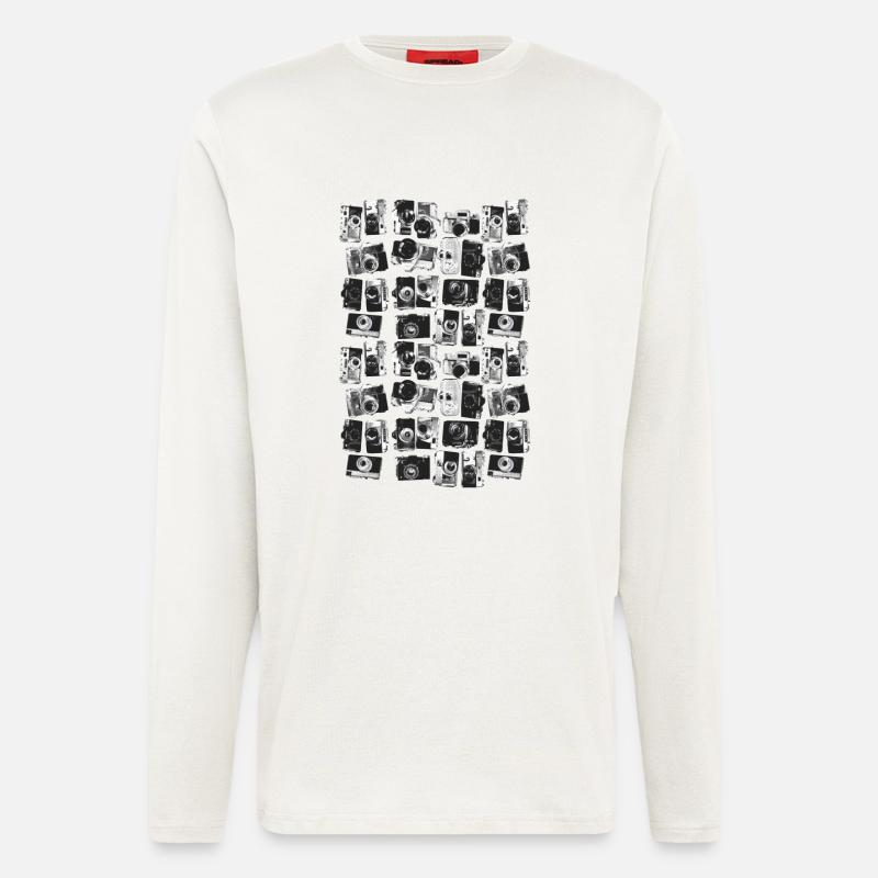 classic cameras - Langarmshirt - made by SPREAD  - OFF WHITE