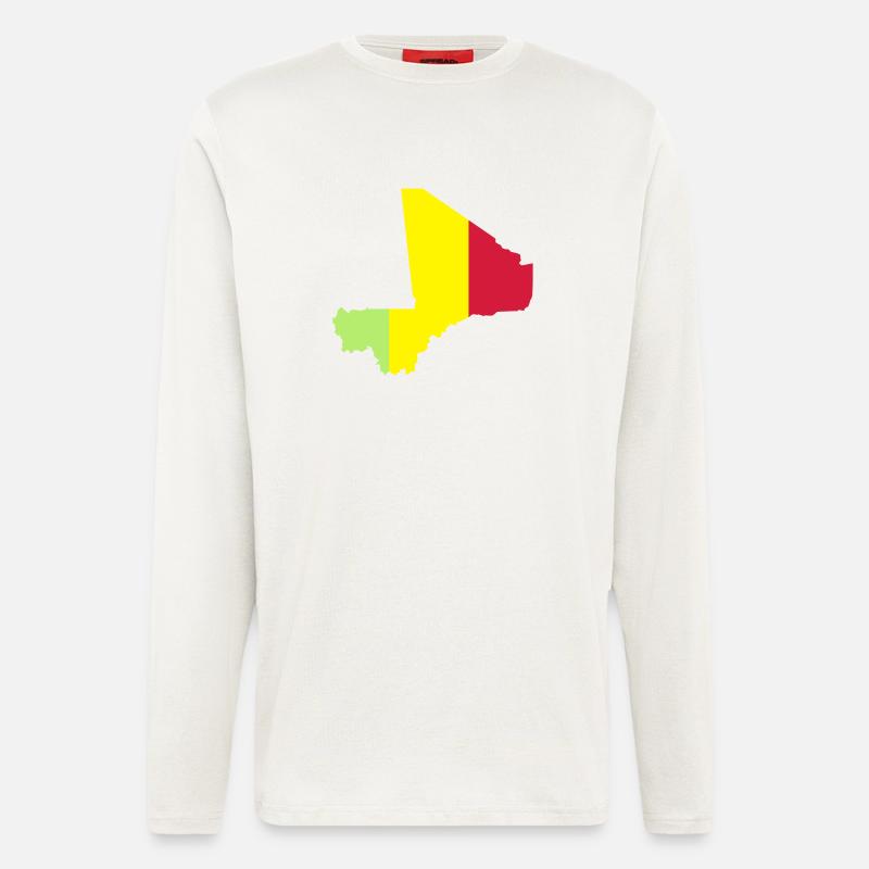 Mali Map - Longsleeve - made by SPREAD  - OFF WHITE