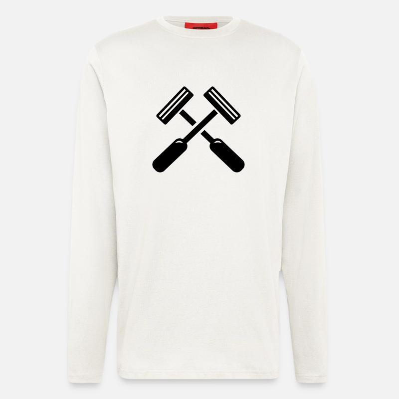 Rasieren - Langarmshirt - made by SPREAD - OFF WHITE