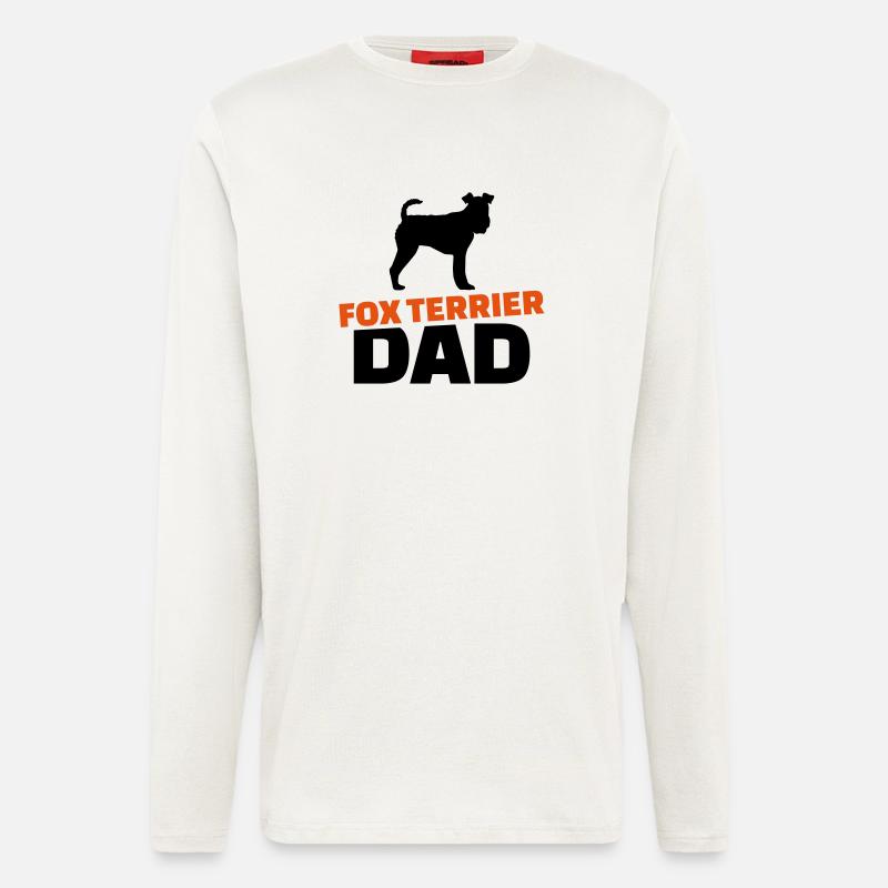 Fox terrier Dad - Longsleeve - made by SPREAD  - OFF WHITE