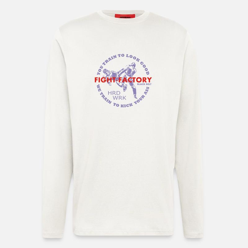 FF-Schwarzgurt kick ass - Langarmshirt - made by SPREAD  - OFF WHITE