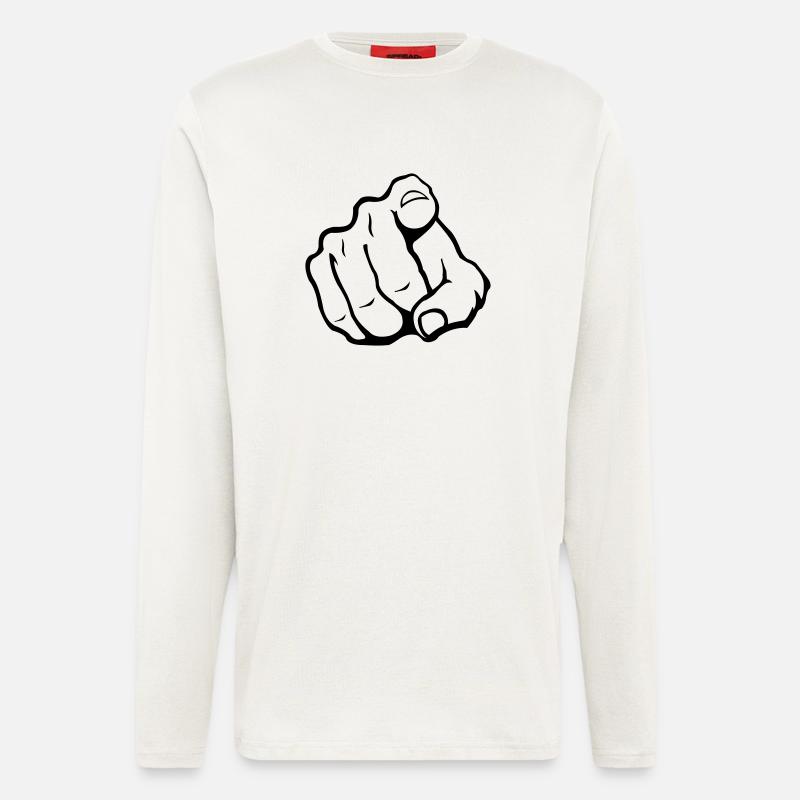 hand_you_1 - Longsleeve - made by SPREAD  - OFF WHITE