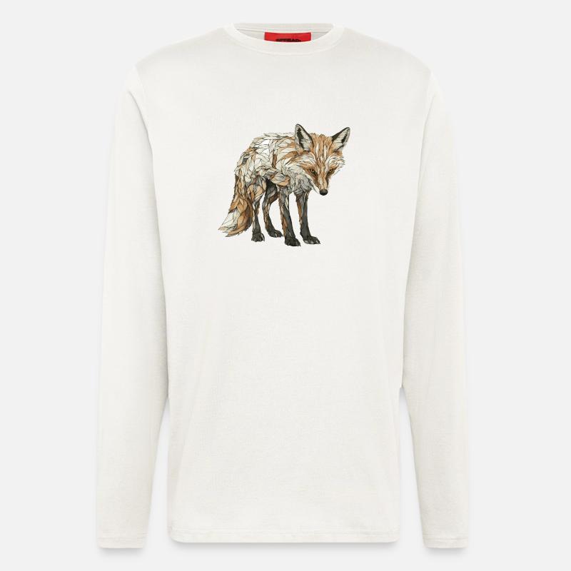 Fuchs - Langarmshirt - made by SPREAD  - OFF WHITE