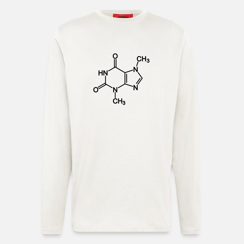 Theobromin / Schokolade - Langarmshirt - made by SPREAD - OFF WHITE