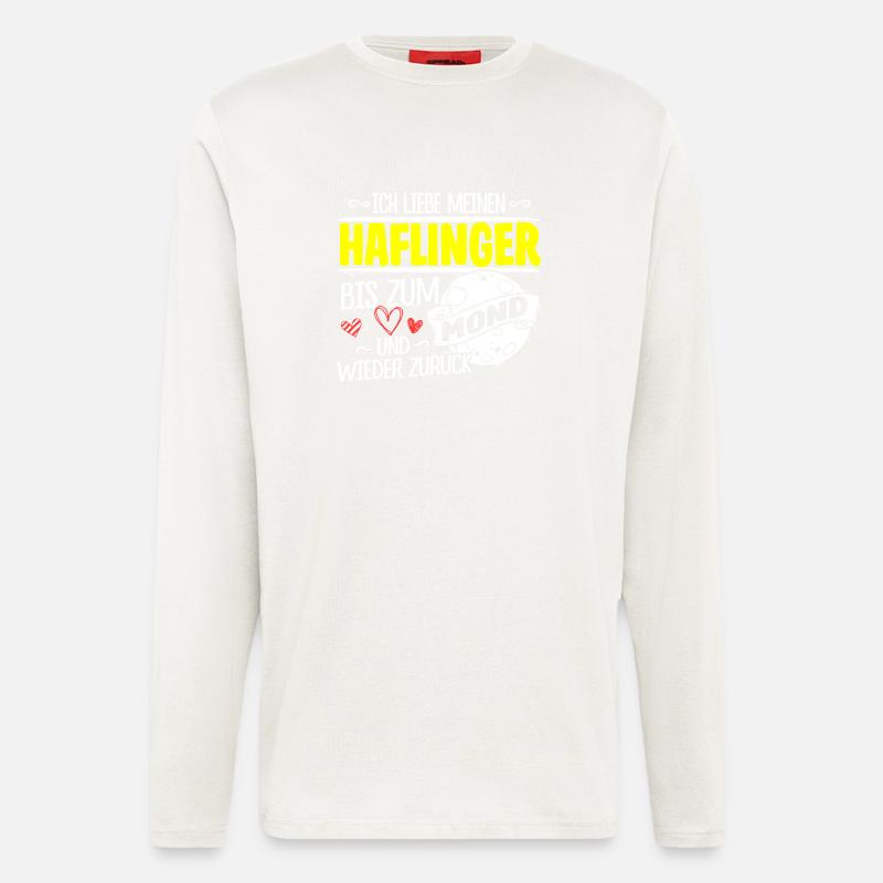 HAFLINGER - Mond - Langarmshirt - made by SPREAD  - OFF WHITE