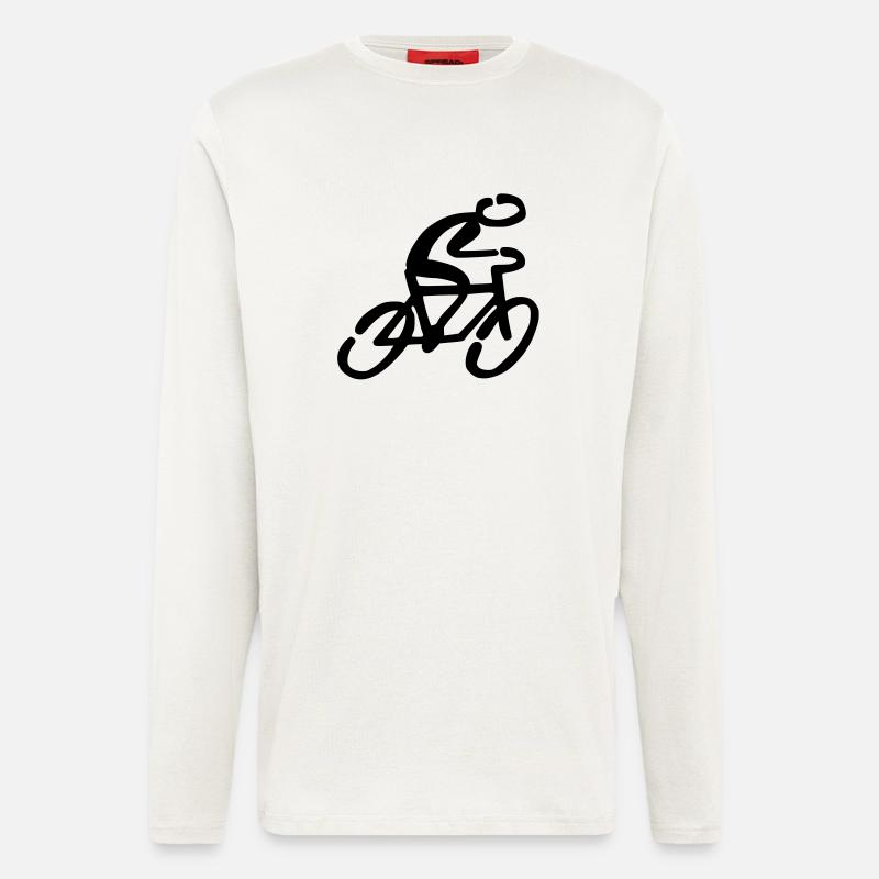 Cyclists Bicycle - Longsleeve - made by SPREAD  - OFF WHITE