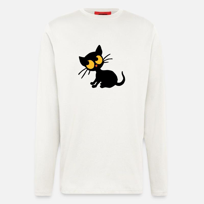 Kätzchen Georgie - Langarmshirt - made by SPREAD  - OFF WHITE