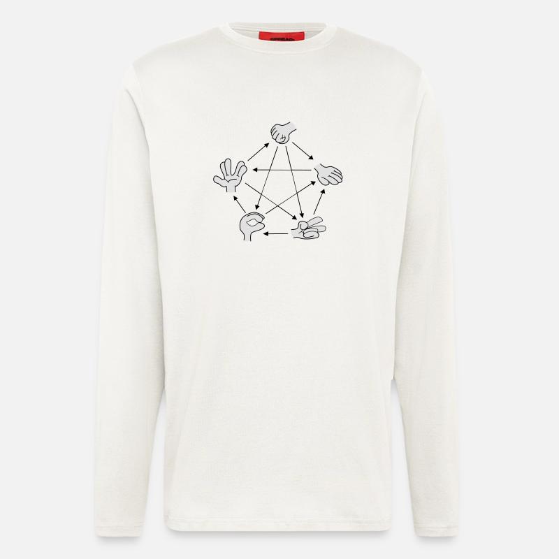 Lizard Spock - Langarmshirt - made by SPREAD  - OFF WHITE