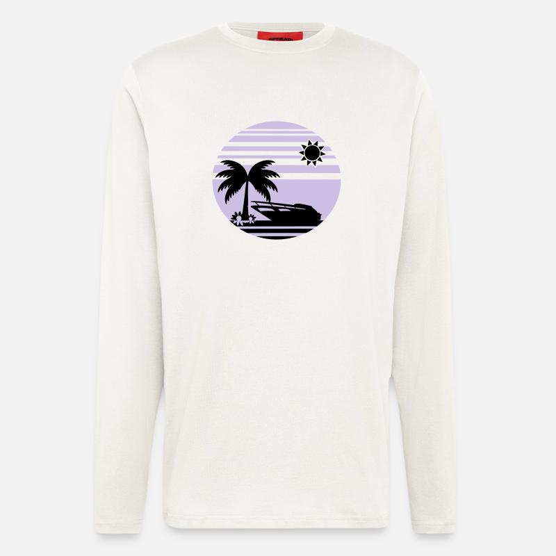 sunset_beach2 - Longsleeve - made by SPREAD  - OFF WHITE