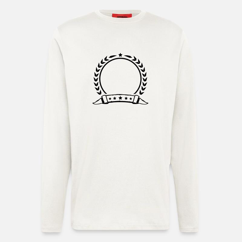 shield_empty_lu1 - Langarmshirt - made by SPREAD  - OFF WHITE