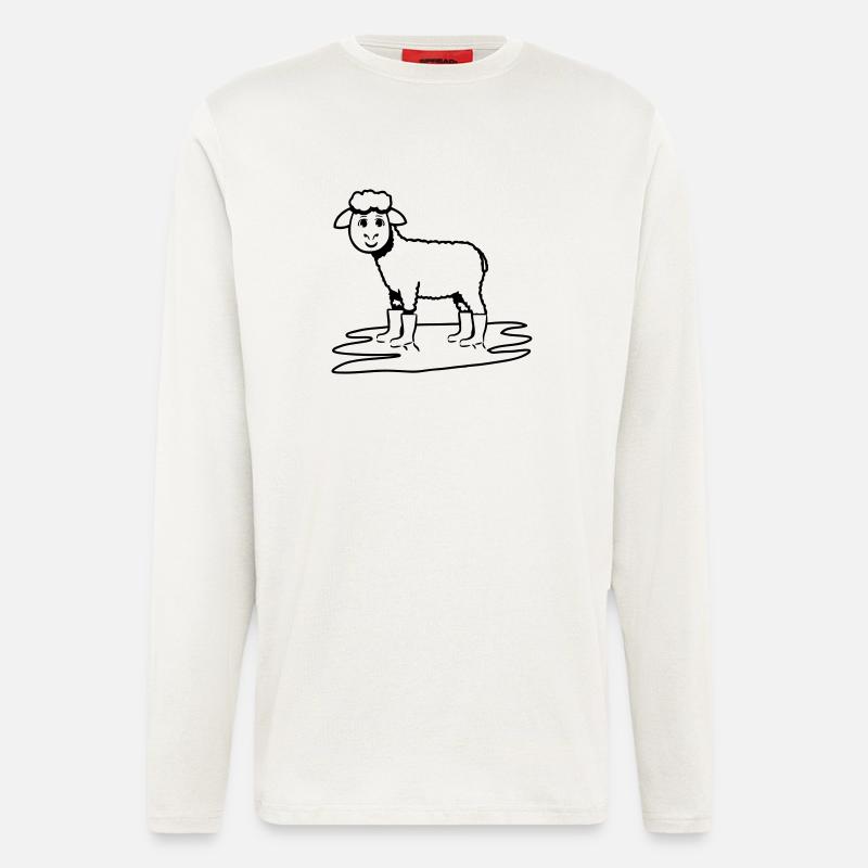 SCHAF GUMMISTIEFEL - Langarmshirt - made by SPREAD  - OFF WHITE