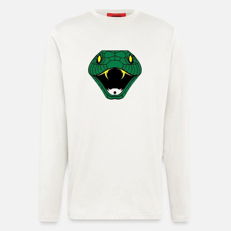 snake_002 - Langarmshirt - made by SPREAD  - OFF WHITE