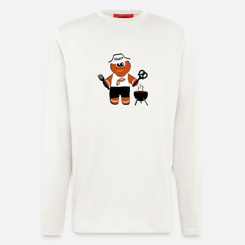 BBQ Annele - Langarmshirt - made by SPREAD  - OFF WHITE