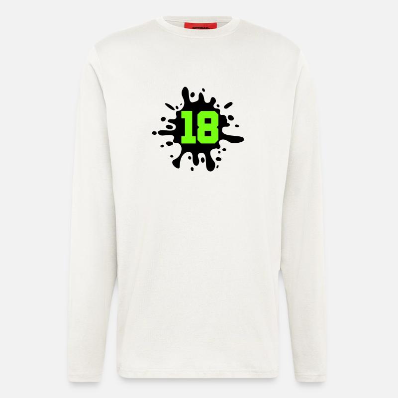 Farbklecks klecks 18 - Langarmshirt - made by SPREAD  - OFF WHITE