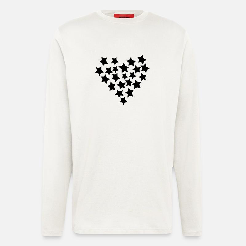 Sternenherz - Langarmshirt - made by SPREAD  - OFF WHITE