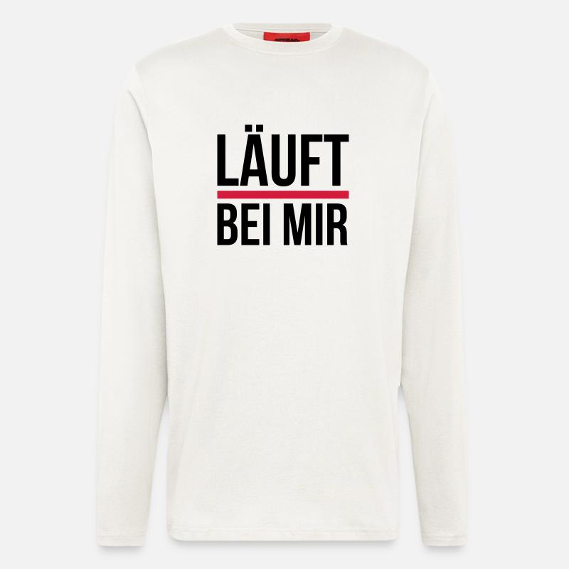 Läuft bei mir - Langarmshirt - made by SPREAD  - OFF WHITE
