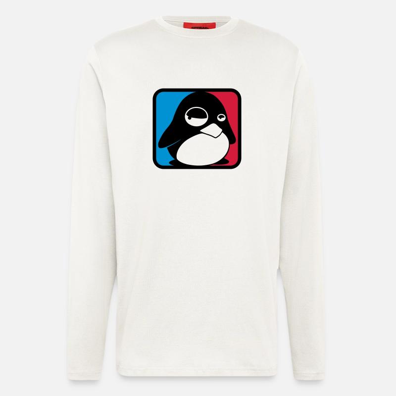 TUX League, LINUX - Longsleeve - made by SPREAD  - OFF WHITE
