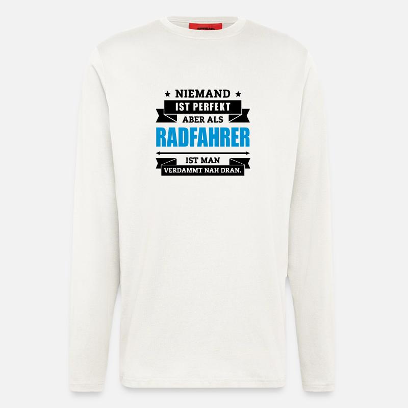 Funshirt Radfahrer - Langarmshirt - made by SPREAD  - OFF WHITE