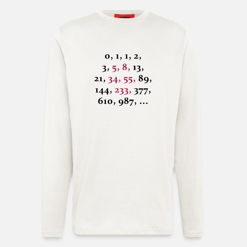 fibonacci sequence (2c) - Longsleeve - made by SPREAD  - OFF WHITE