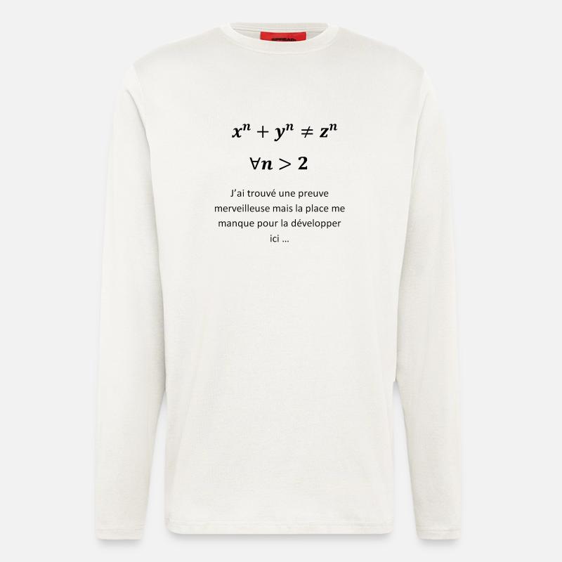 fermat - Langarmshirt - made by SPREAD  - OFF WHITE