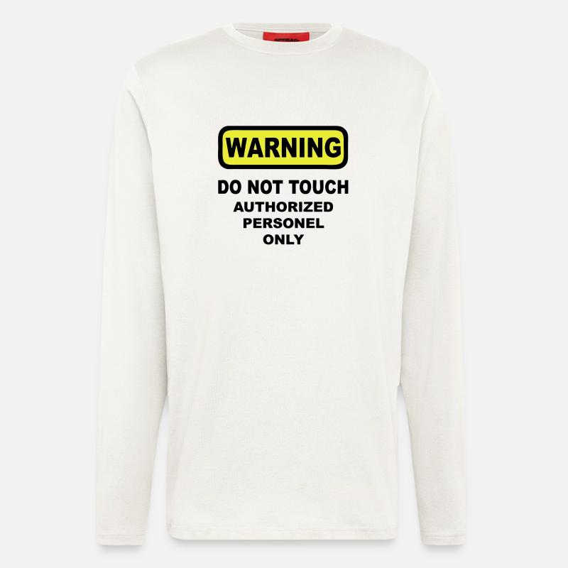 warning humor - Longsleeve - made by SPREAD  - OFF WHITE