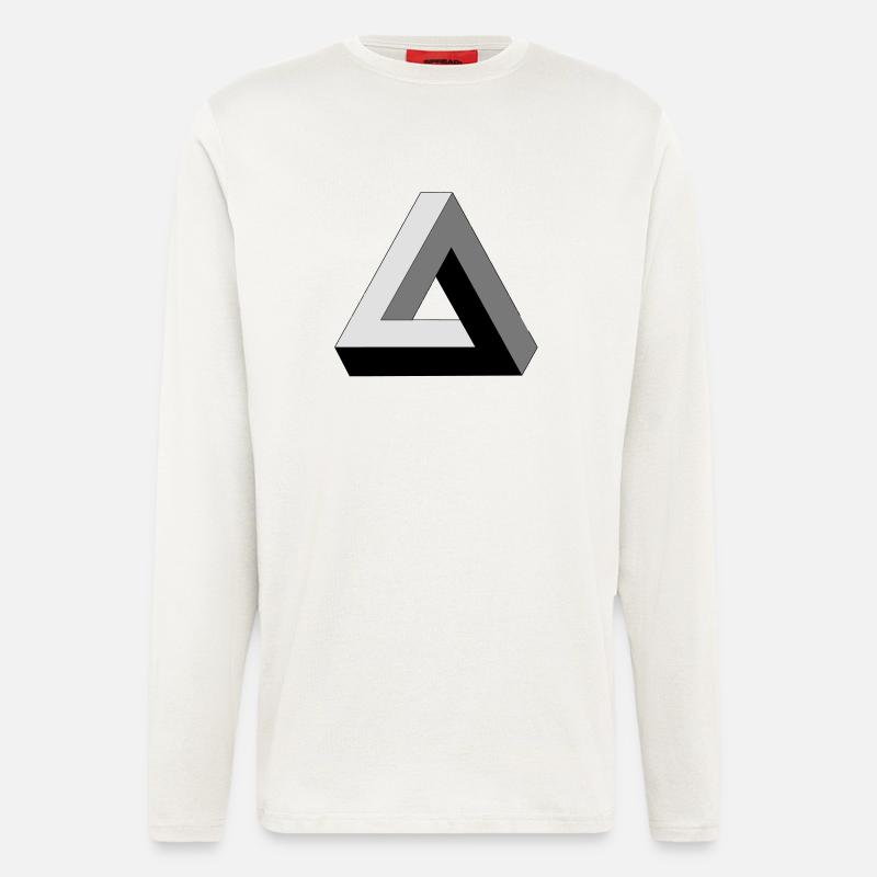 Penrose Dreieck - Langarmshirt - made by SPREAD  - OFF WHITE