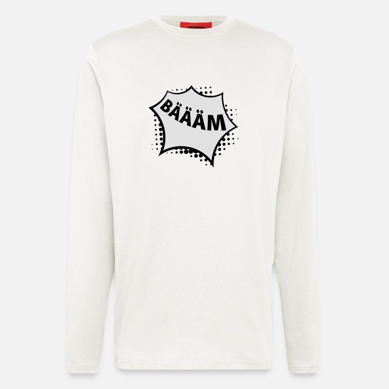 bäääm b / w - Longsleeve - made by SPREAD  - OFF WHITE