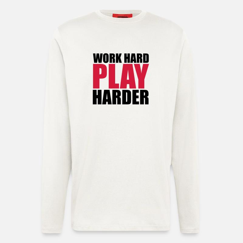 Work Hard - Langarmshirt - made by SPREAD  - OFF WHITE