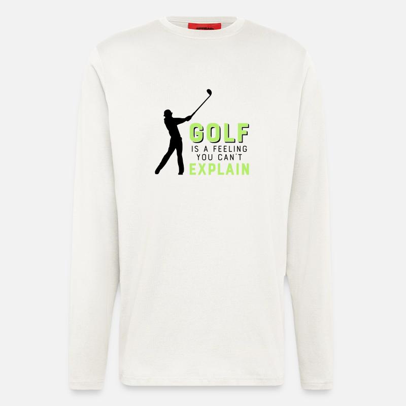 Le golf - Manches longues bio décontracté fabriqué en UE - OFF WHITE
