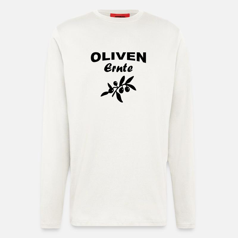 Olivenernte Oliven - Langarmshirt - made by SPREAD  - OFF WHITE