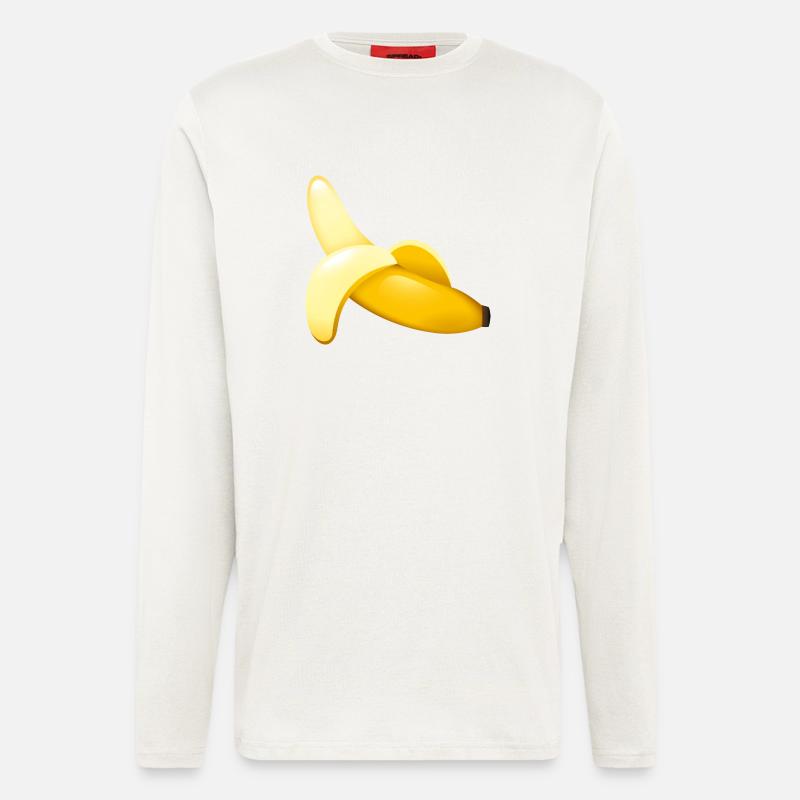 Smiley Banana - Longsleeve - made by SPREAD  - OFF WHITE