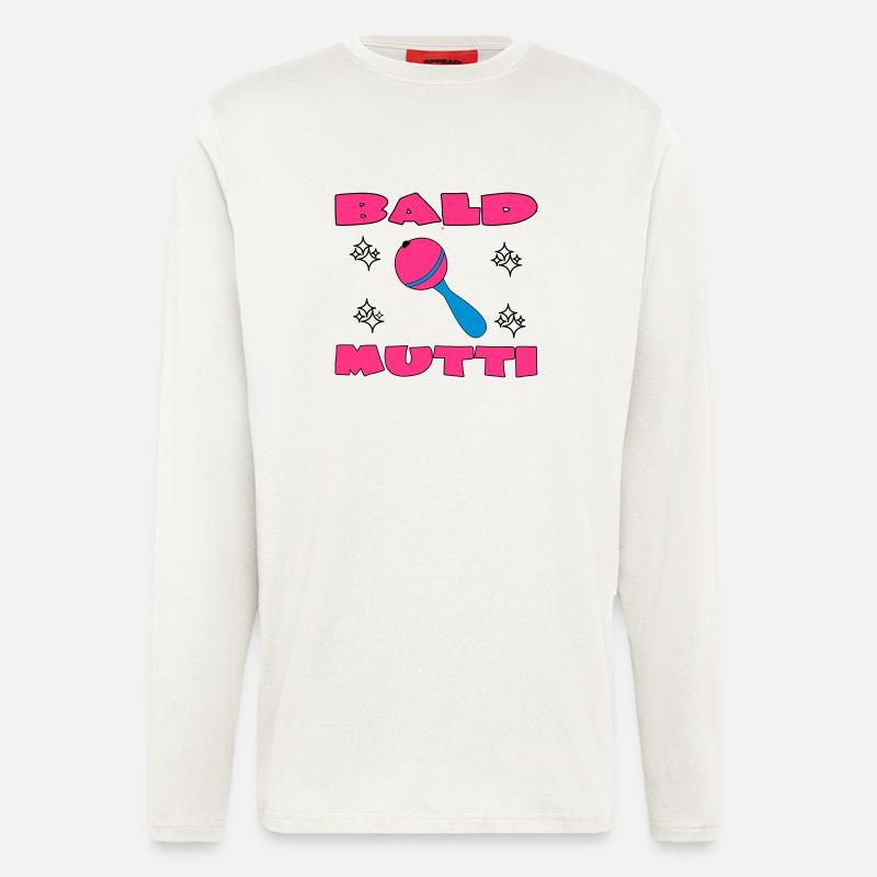 Bald mutti - Langarmshirt - made by SPREAD  - OFF WHITE